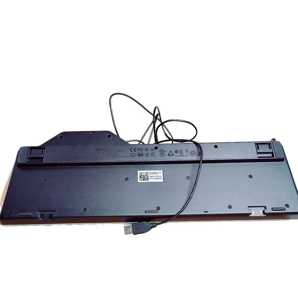 Dell‎ Black USB Wired Keyboard Smart Card Reader Software CD KB813 Open Box